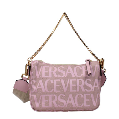 Sacs à main en tissu rose Versace
