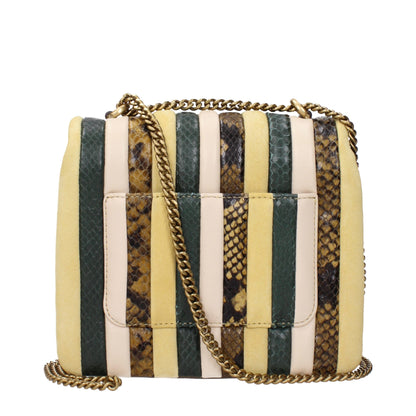 Tory Burch Gelbe Leder-Umhängetaschen