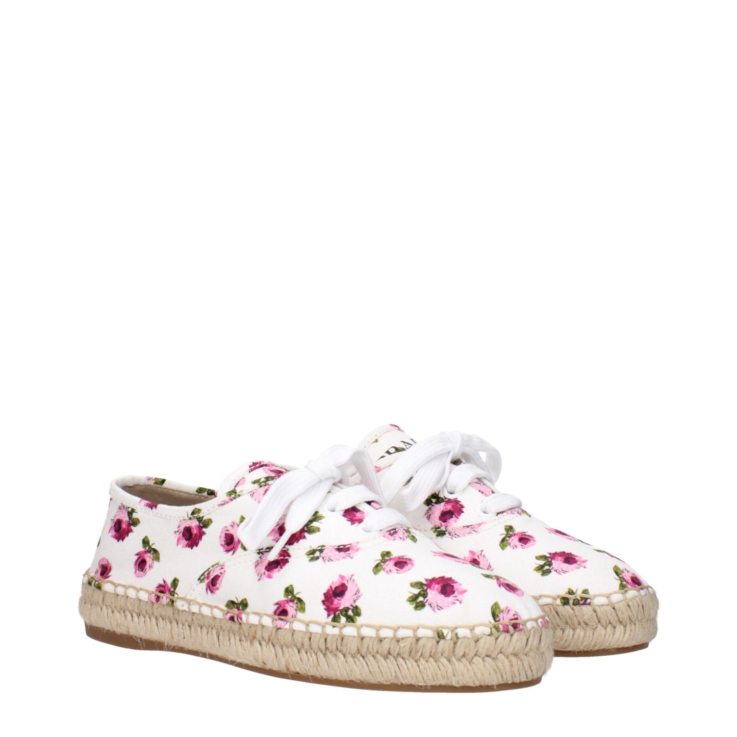 Prada Espadrilles aus weißem Stoff