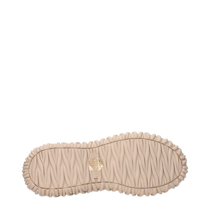 Miu Miu Beige Stoff-Sneakers