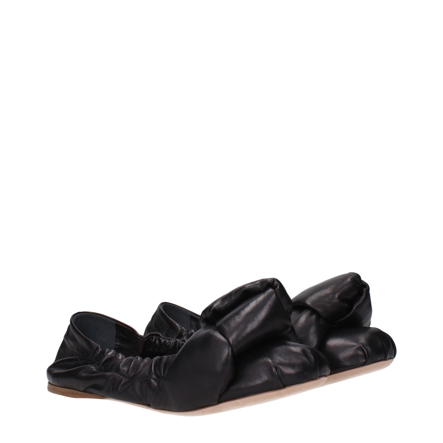 Miu Miu – Schwarze Ballerinas aus Leder