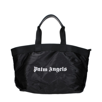 Palm Angels – Schultertaschen aus schwarzem Stoff