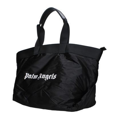 Palm Angels – Schultertaschen aus schwarzem Stoff