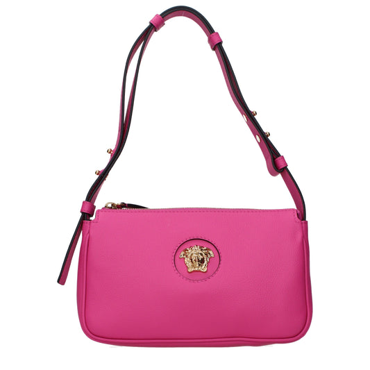 Versace Rosa Leder Schultertaschen