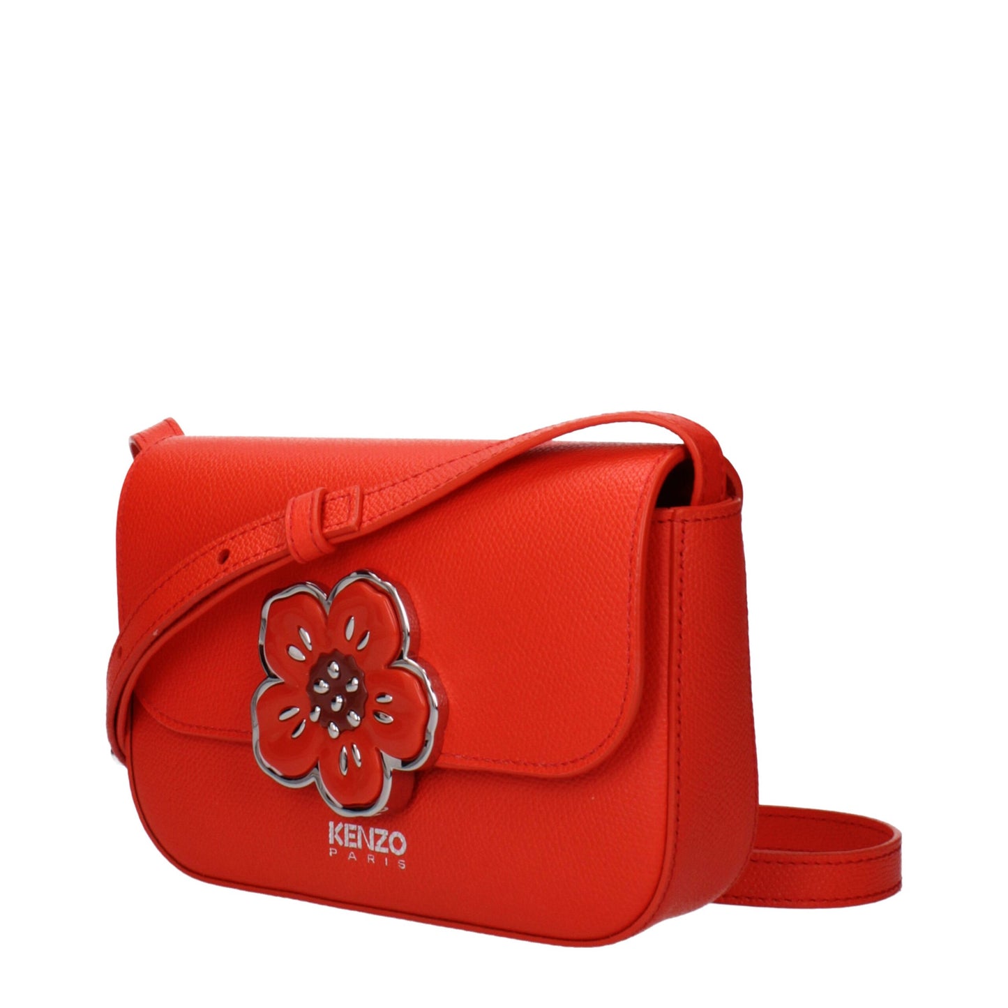 Sacs à bandoulière en cuir rouge Kenzo