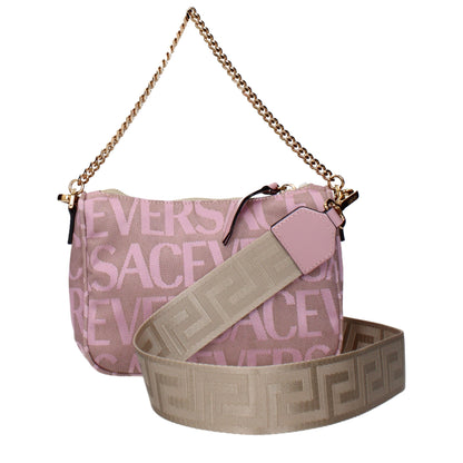 Sacs à main en tissu rose Versace