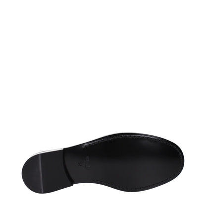 Versace – Slipper aus grauem Leder