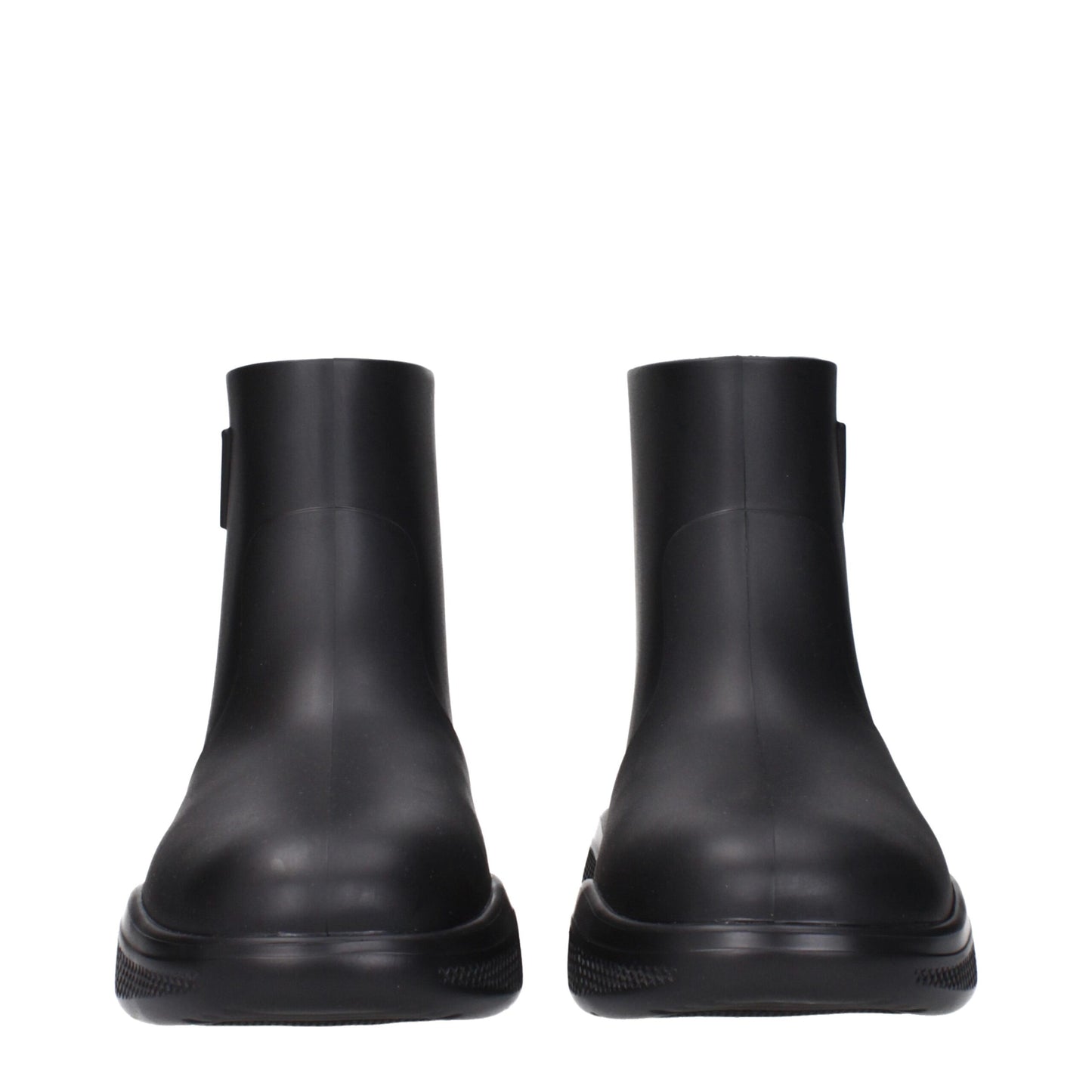 Prada Schwarze Baumwollstiefeletten