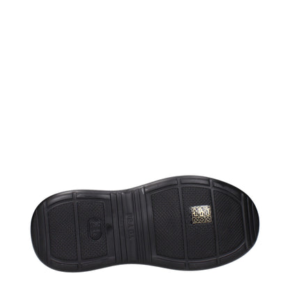 Prada Schwarze Baumwollstiefeletten
