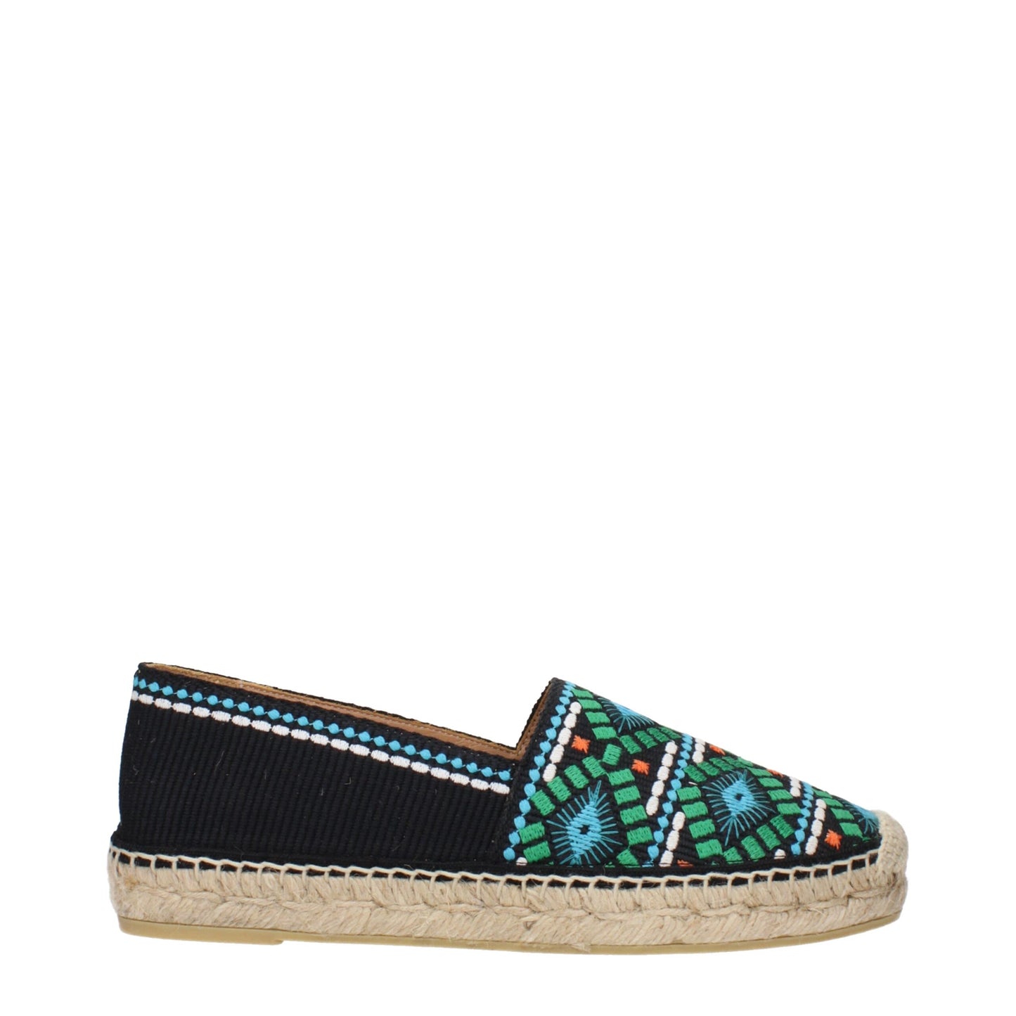 Prada Schwarze Stoff-Espadrilles