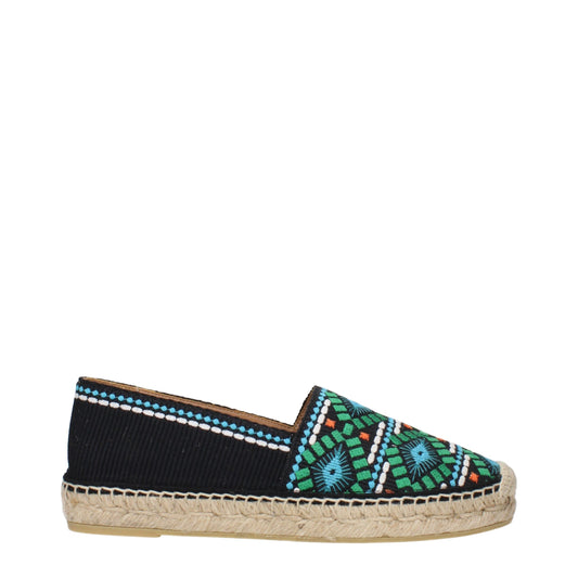 Prada Schwarze Stoff-Espadrilles