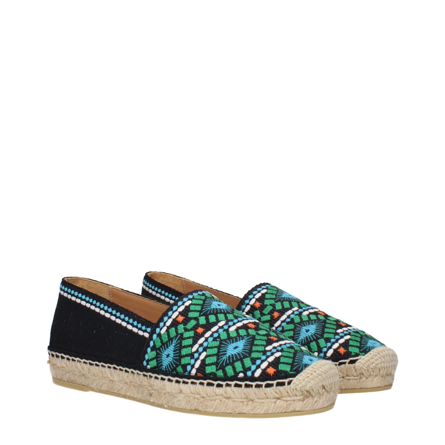 Prada Schwarze Stoff-Espadrilles