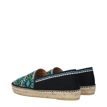 Prada Schwarze Stoff-Espadrilles