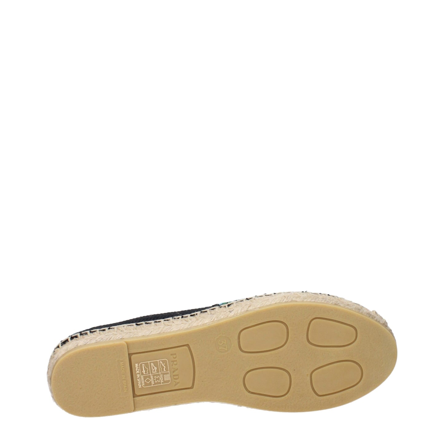 Prada Schwarze Stoff-Espadrilles