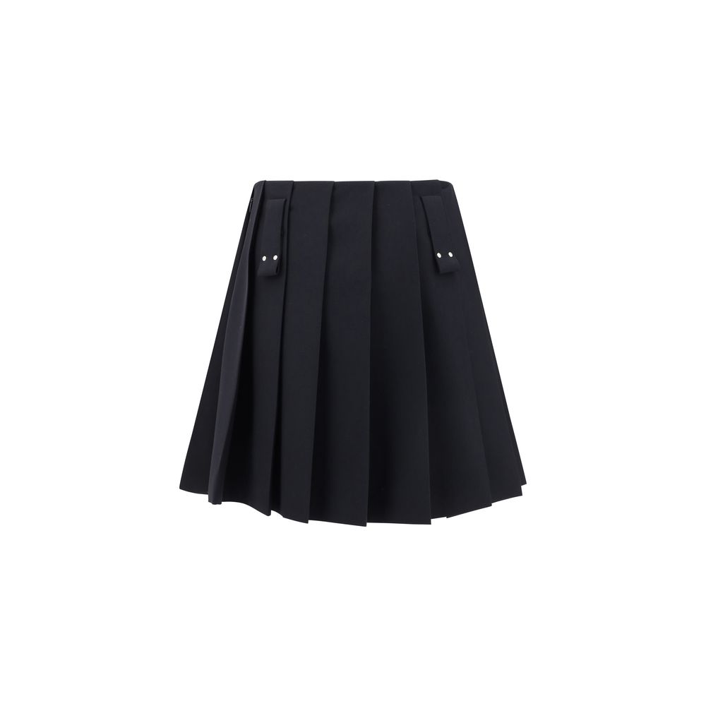 Prada Wollplissierter Minirock