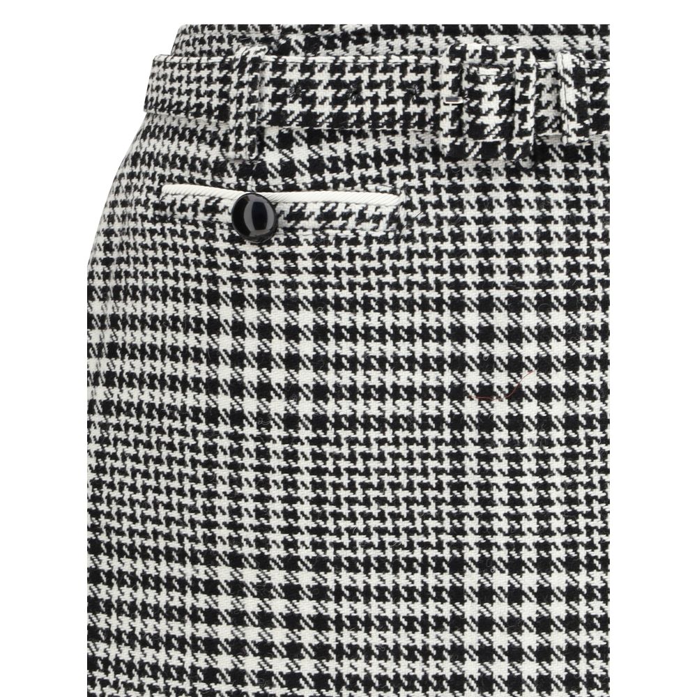 Self-Portrait Houndstooth Wollhosenrock