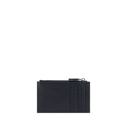 Porte-cartes en cuir Prada