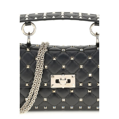 Petit sac à main Rockstud Spike en cuir Valentino Garavani