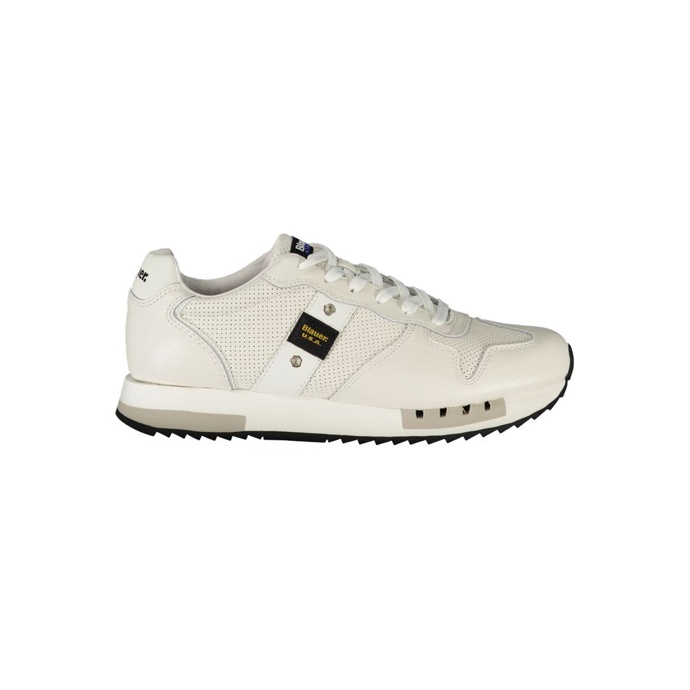 Baskets Blauer en cuir blanc pour hommes