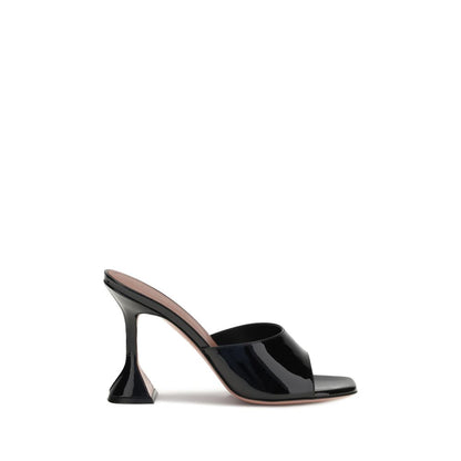 Amina Muaddi Lupita-Sandalen aus Lackleder