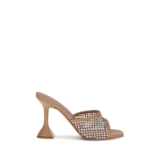Amina Muaddi Lupita Kristallsandalen