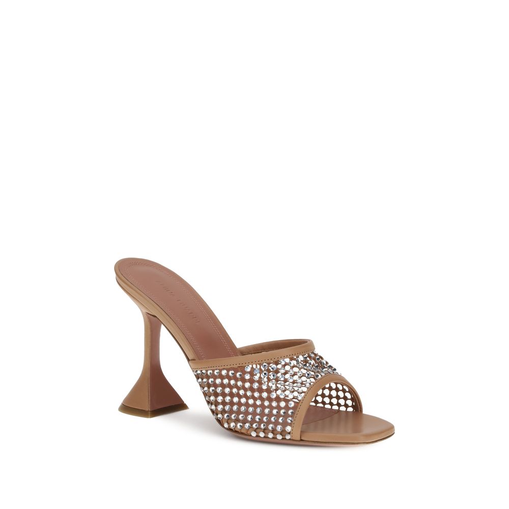 Amina Muaddi Lupita Kristallsandalen
