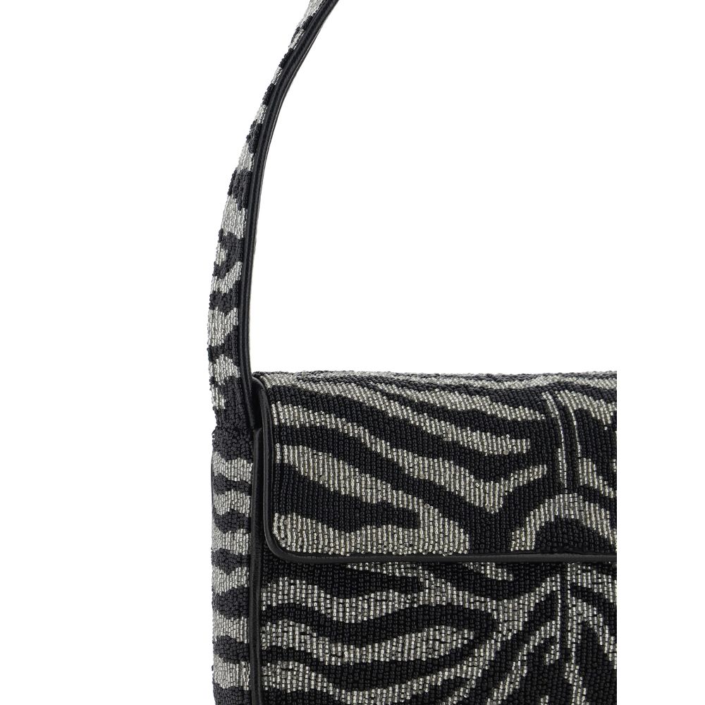 Staud – Tommy – Schultertasche mit Perlenbesatz