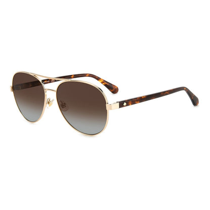 Lunettes de soleil Kate Spade en métal doré
