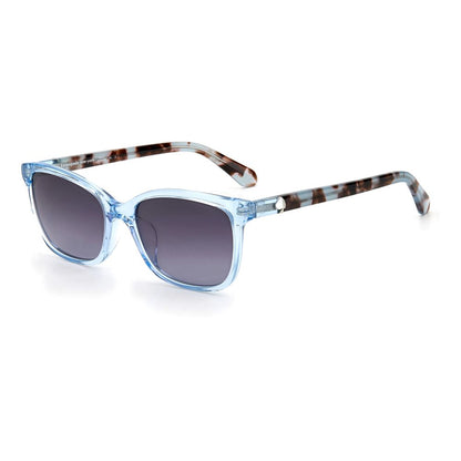 Lunettes de soleil Kate Spade en acétate bleu