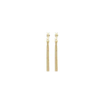 Saint Laurent Bo Pompons Chaines Laiton Métal