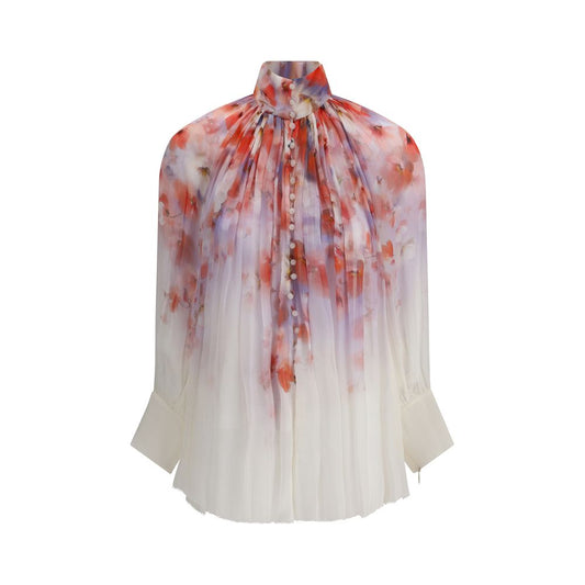 Zimmermann – Crush-Bluse mit Blumenmuster