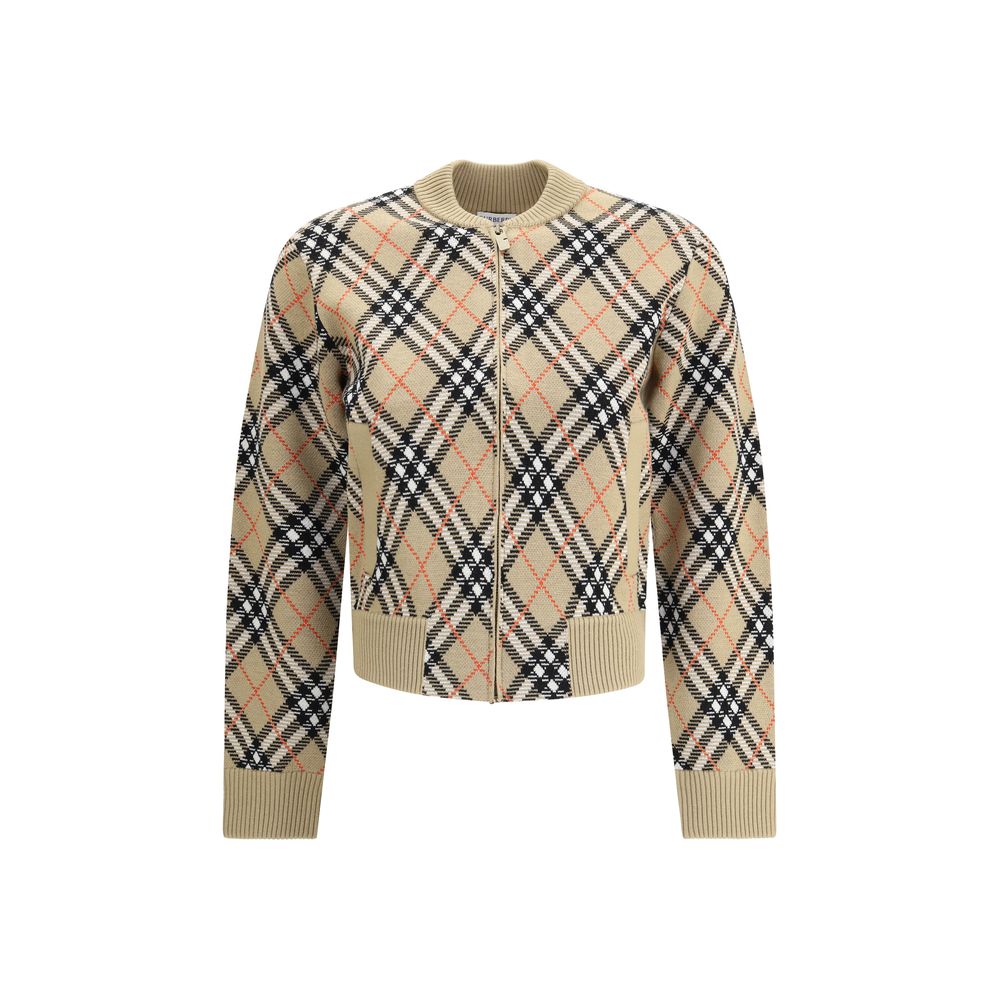 Cardigan à carreaux