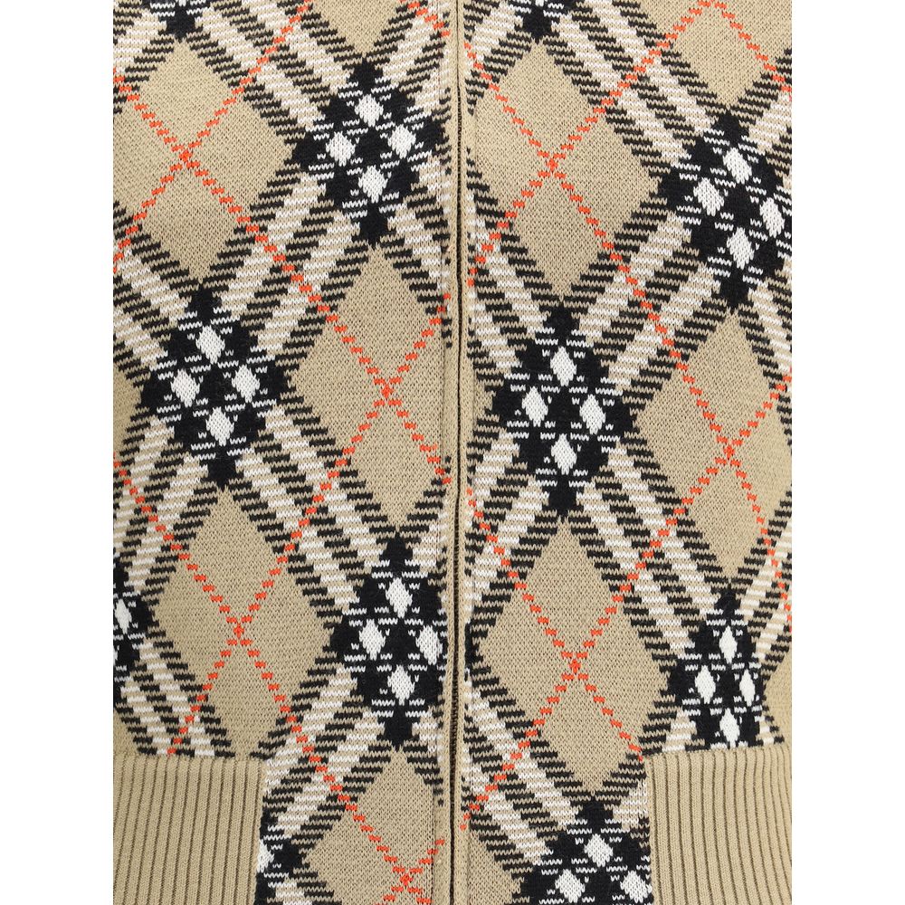 Cardigan à carreaux