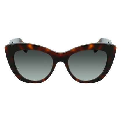 Lunettes de soleil en acétate marron Salvatore Ferragamo