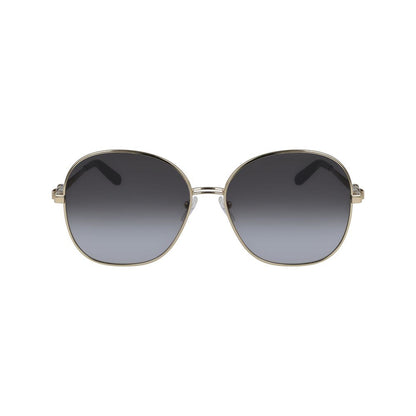 Lunettes de soleil en métal doré Salvatore Ferragamo