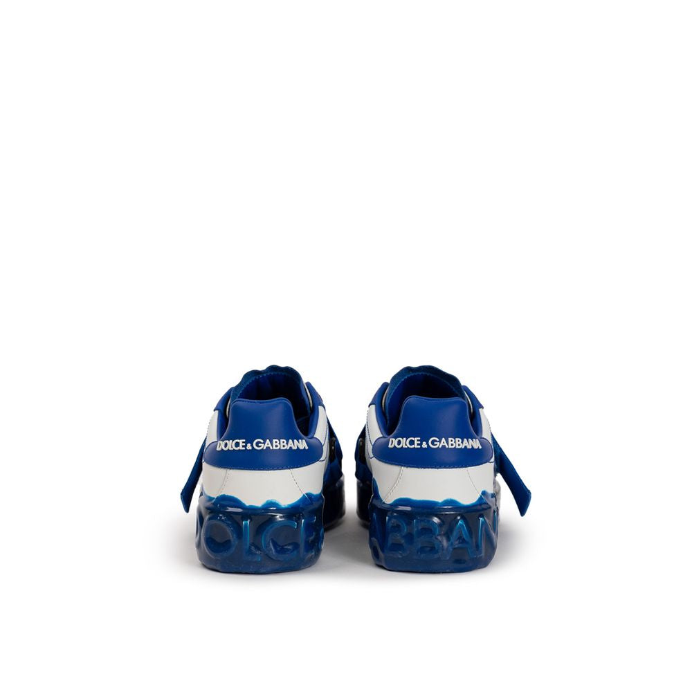 Dolce &amp; Gabbana Baskets basses en cuir blanc