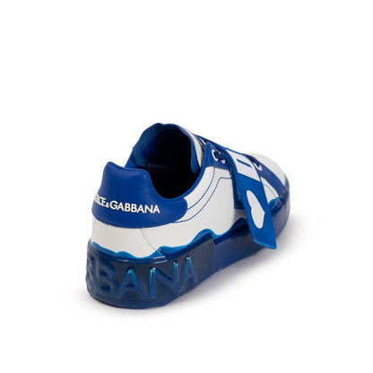 Dolce &amp; Gabbana Baskets basses en cuir blanc