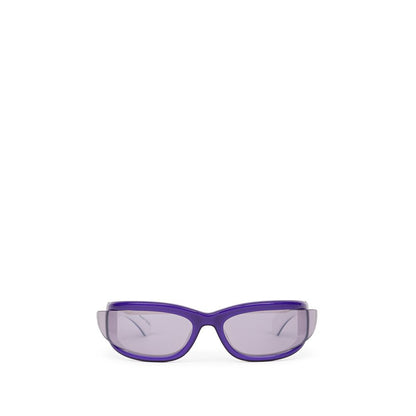 Lunettes de soleil Bottega Veneta en acétate violet