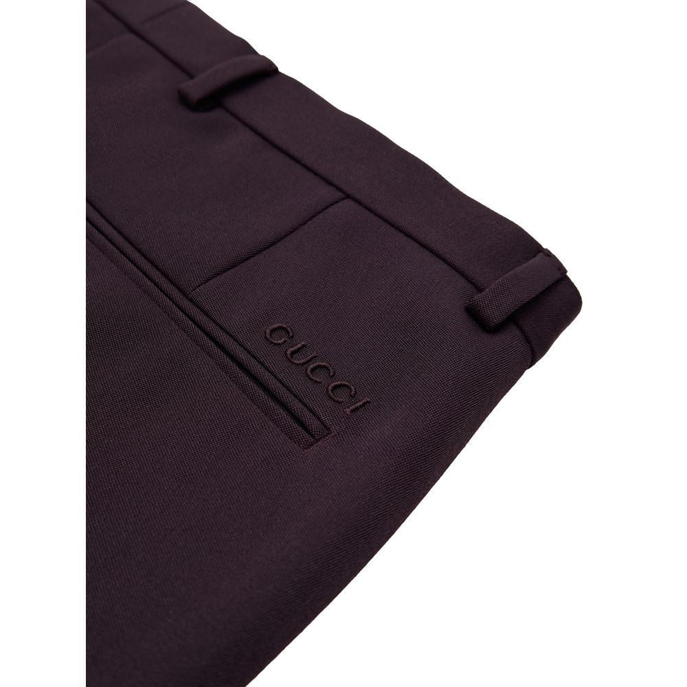 Jean en laine bordeaux Gucci Denim