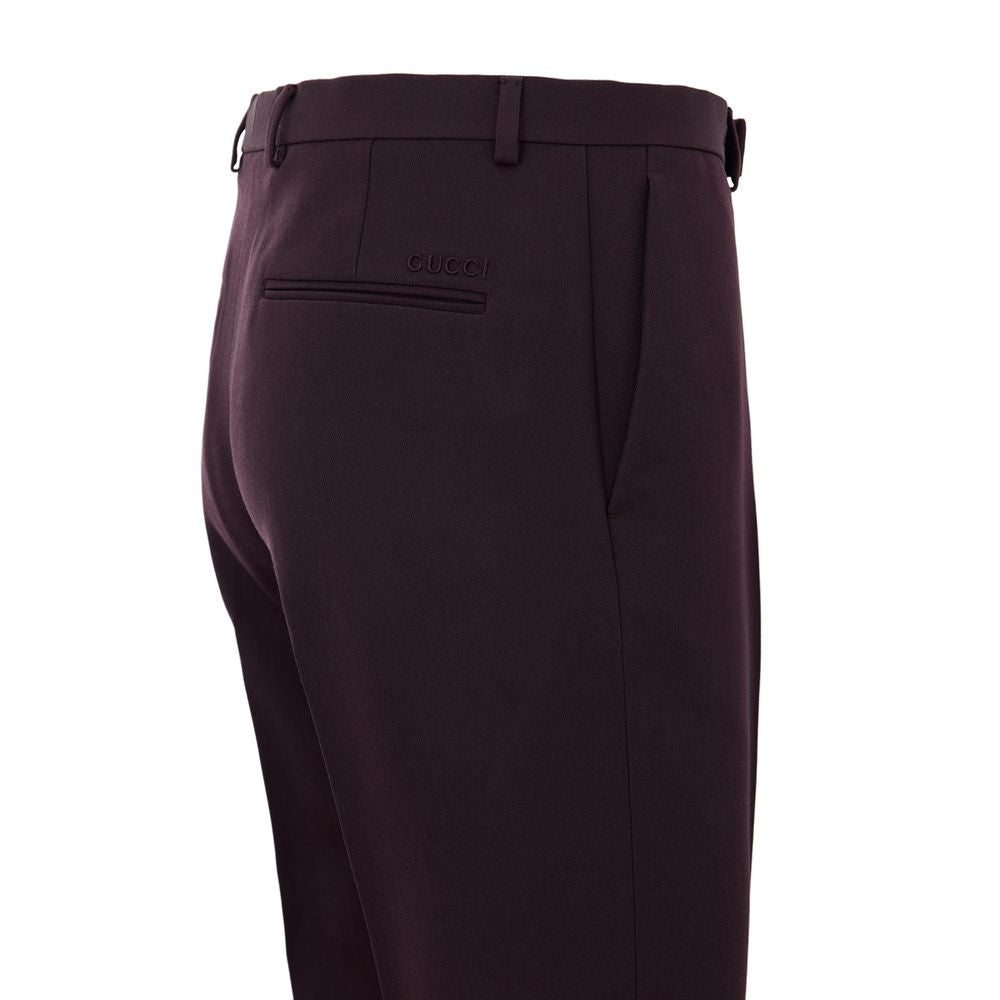 Jean en laine bordeaux Gucci Denim