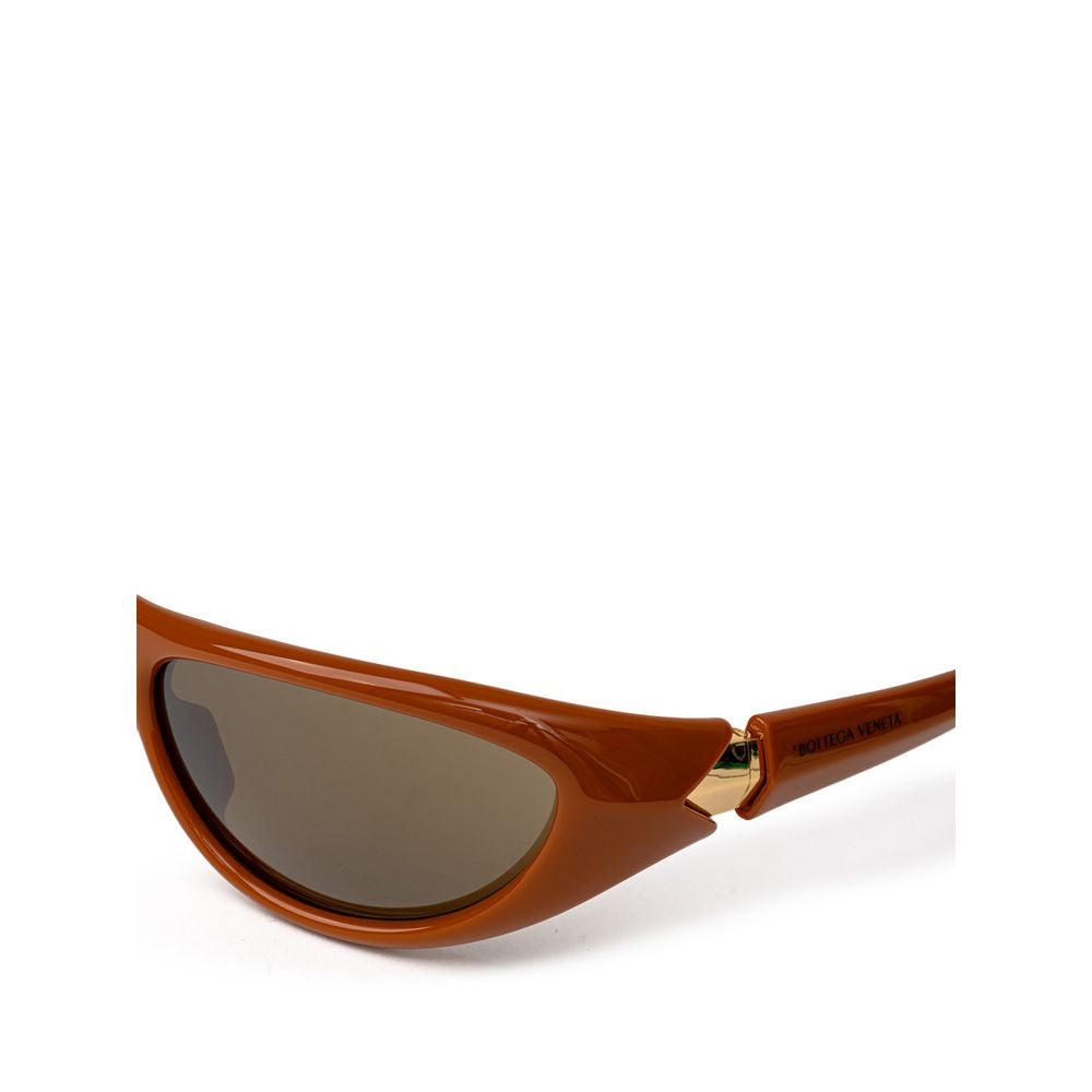 Lunettes de soleil en acétate marron Bottega Veneta