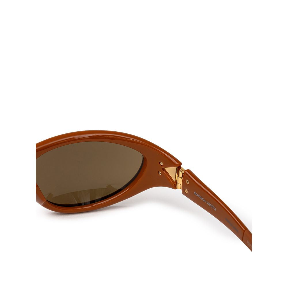 Lunettes de soleil en acétate marron Bottega Veneta
