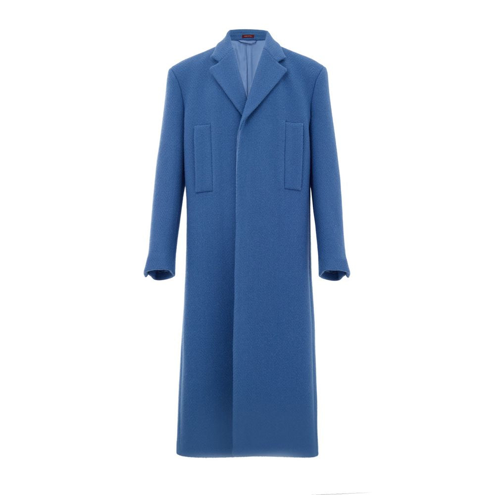 Manteau en laine bleu