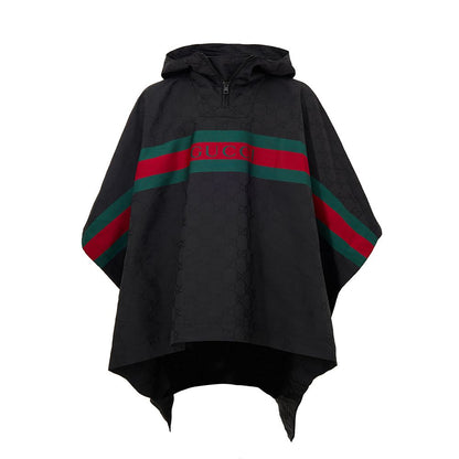 Gucci Schwarzer Polyester-Trenchcoat