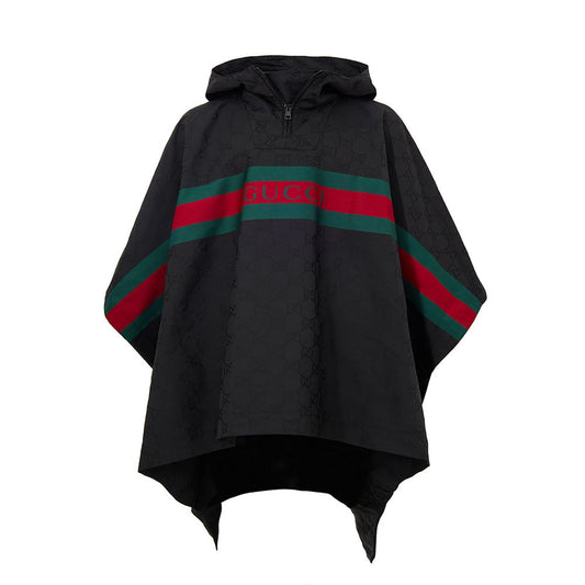 Gucci Schwarzer Polyester-Trenchcoat
