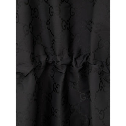 Gucci Schwarzer Polyester-Trenchcoat