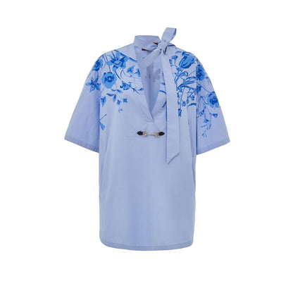 Blaues Baumwollhemd von Gucci
