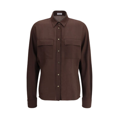 Chemise à col ornementé Brunello Cucinelli