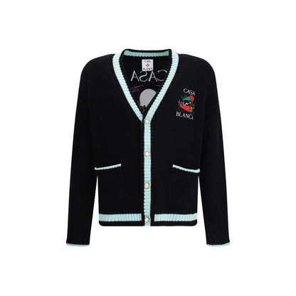Casablanca – Strickjacke aus Merinowolle mit Stickerei