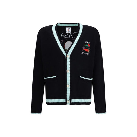 Casablanca – Strickjacke aus Merinowolle mit Stickerei